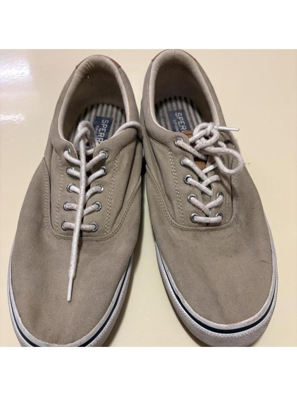 sperry striper cvo khaki sneakers